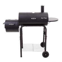 Grand chariot portable Barrel fumeur de charbon de bois BBQ Grill